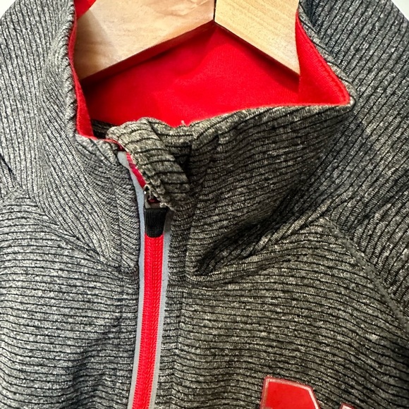 Nebraska Cornhuskers Go Big Red Pullover Long Sleeve Zip women’s fit - Picture 6 of 11